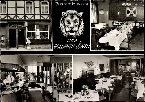 Ak Hann. Münden in Niedersachsen, Gasthaus Zum goldenen Löwen