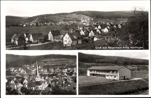 Ak Neuenhaus Aichtal in Baden Württemberg, Gesamtansicht