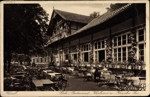 Ak Kassel in Hessen, Park Restaurant Karlsaue u. Kasseler Zoo, Inh. Otto Eckart