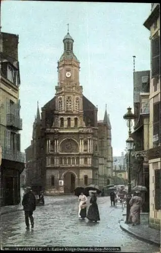 Ak Trouville Calvados, L'Eglise Notre Dame de Bon Secours