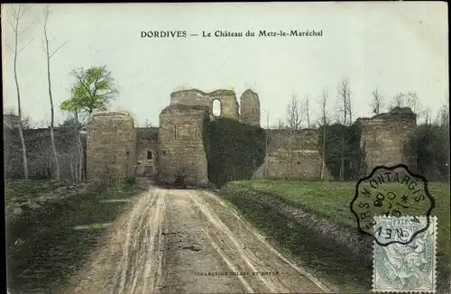 Ak Dordives Loiret, Le Chateau du Metz le Marechal