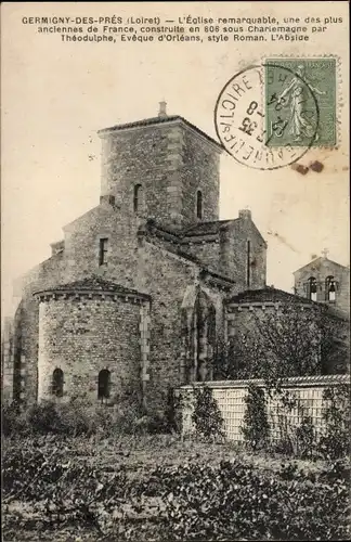 Ak Germigny des Prés Loiret, L'Eglise remarquable, une des plus anciennes de France