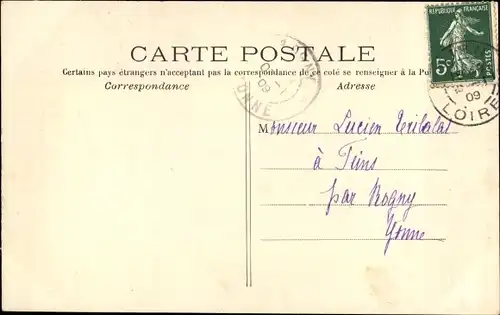 Ak Gien Loiret, Statue de Vercingetorix