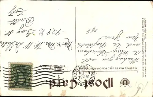 Ak Frohe Weihnachten, Weihnachtsmann, Santa Claus, Wishbone