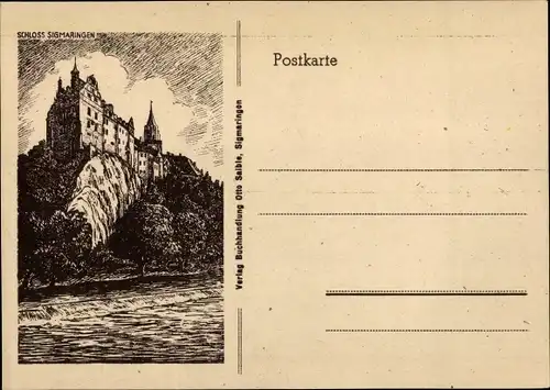 Ak Sigmaringen an der Donau Baden Württemberg, Blick auf das Schloss