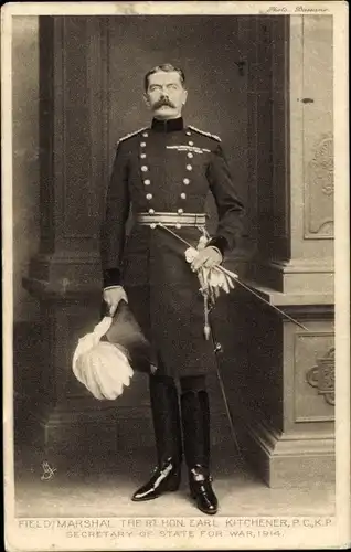Ak Field Marshal the Rt. Hon. Earl Kitchener, Secretary of State for War 1914, Portrait