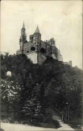 Ak Zimmern Bisingen im Zollernalbkreis, Burg Hohenzollern