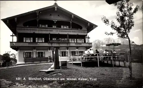 Ak Oberndorf am Wilden Kaiser Tirol, Jausenstation Bichlhof