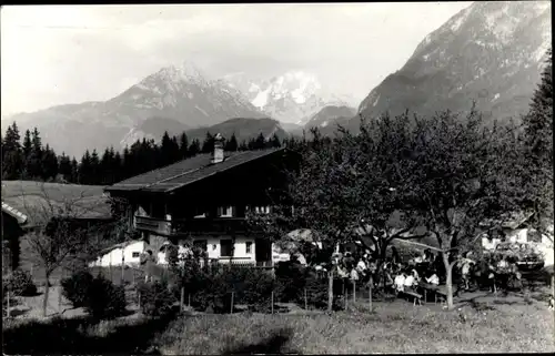 Foto Ak Kirchbichl in Tirol, Jausenstation Kaiserblick