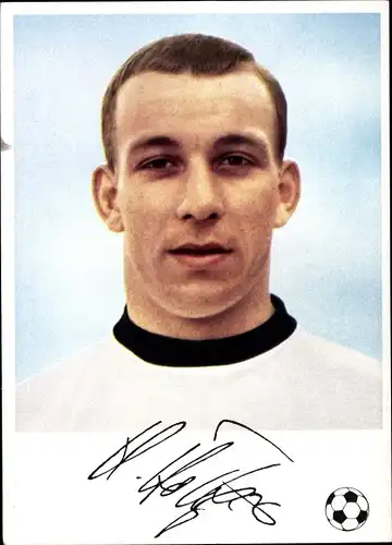 Ak Fußballer Horst Dieter Höttges, SV Werder Bremen, Reklame, Knorr