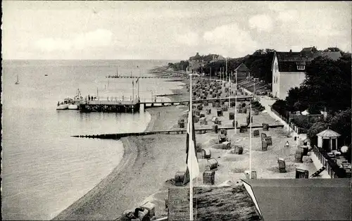 Ak Wyk auf Föhr Nordfriesland, Strandhotel, Strand