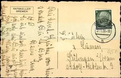 Ak Hansestadt Bremen, Ratskeller, Senatszimmer, Innenansicht