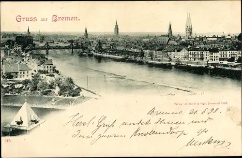 Ak Hansestadt Bremen, Blick auf die Stadt