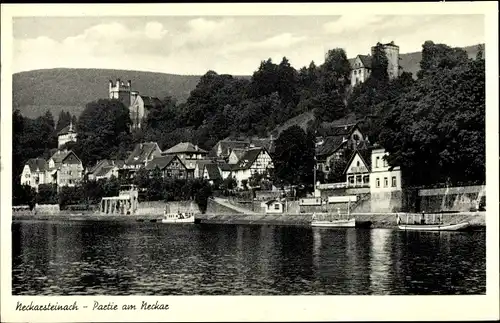 Ak Neckarsteinach in Hessen, Partie am Neckar