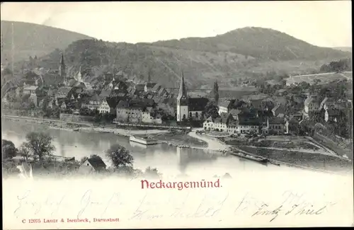 Ak Neckargemünd am Neckar, Gesamtansicht