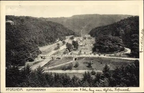 Ak Pforzheim im Schwarzwald, Kupferhammer, Brücke