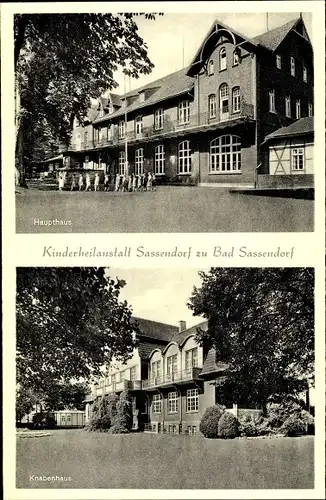 Ak Bad Sassendorf in Westfalen, Kinderheilanstalt, Haupthaus, Knabenhaus