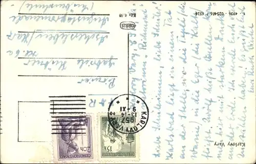 Ak Karlovy Vary Karlsbad Stadt, Gesamtansicht