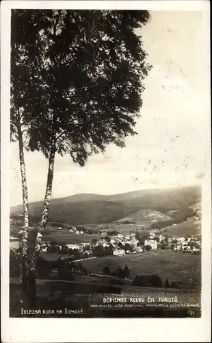 Ak Železná Ruda Markt Eisenstein Region Pilsen, Gesamtansicht