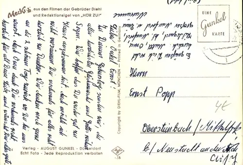 Ak Mecki der Igel, Freude wollen wir Dir bringen