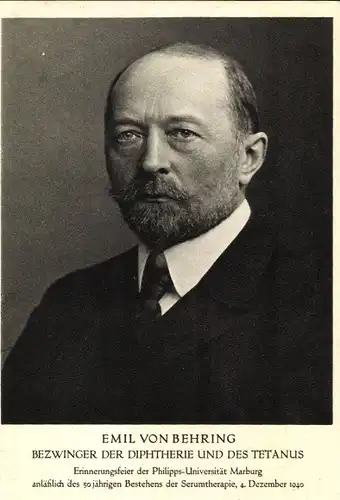 Maximum Ak Emil von Behring, Bezwinger der Diphterie und des Tetanus, Portrait