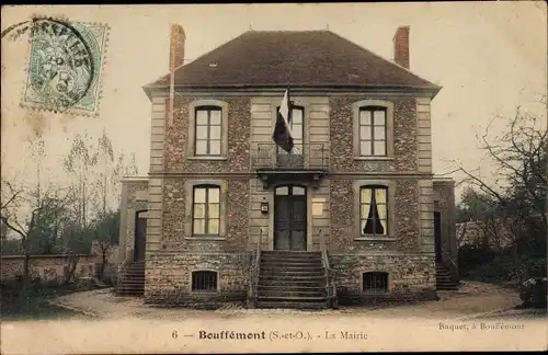 Ak Bouffémont Val d´Oise, La Mairie