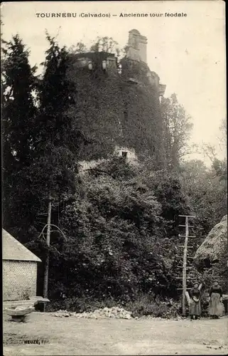 Ak Tournebu Calvados, Ancienne tour feodale