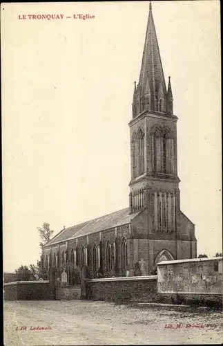 Ak Le Tronquay Calvados, L'Eglise