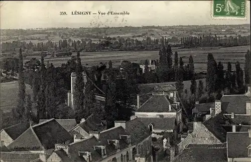 Ak Lésigny Vienne, Vue d'Ensemble