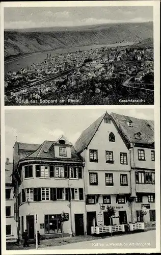 Ak Boppard im Rhein Hunsrück Kreis, Kaffee Alt Boppard, Gesamtansicht