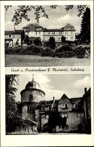 Ak Sababurg Hofgeismar in Nordhessen, Pension