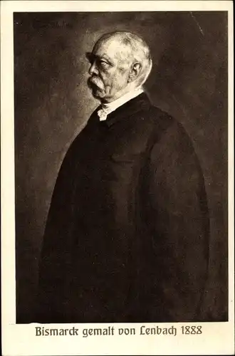 Künstler Ak Lenbach, Fürst Otto von Bismarck, Portrait