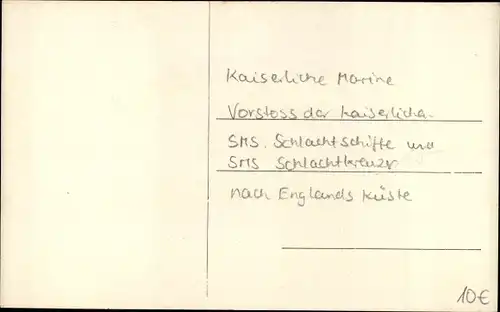 Ak Deutsche Kriegsschiffe, Vorstoß der Hochseeflotte nach England mit Torpedobooten, I WK