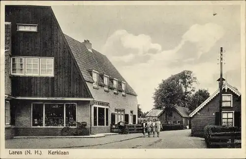 Ak Laren Nordholland Niederlande, Kerklaan