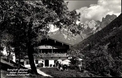 Foto Ak Kufstein in Tirol, Berghof Pfandl im Kaisertal