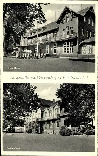 Ak Bad Sassendorf im Kreis Soest, Kinderheilanstalt, Haupthaus, Knabenhaus