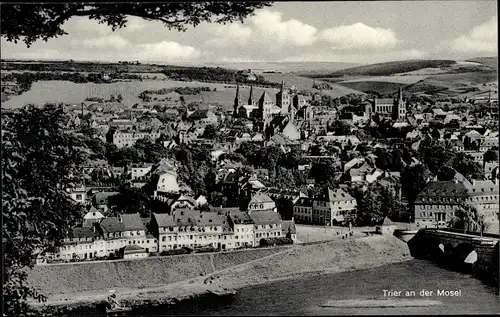 Ak Trier an der Mosel, Totalansicht der Ortschaft