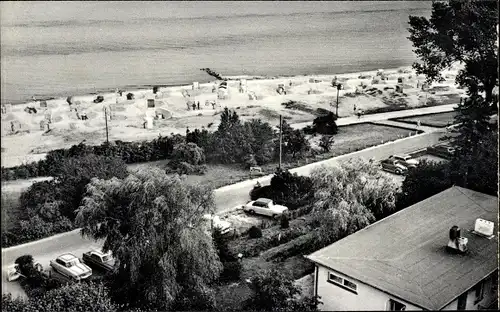 Ak Ostseebad Grömitz in Holstein, Blick von der Terrasse des Kurhotels Schöne Aussicht