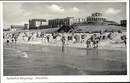 Ak Nordseebad Wangerooge in Ostfriesland, Strandleben
