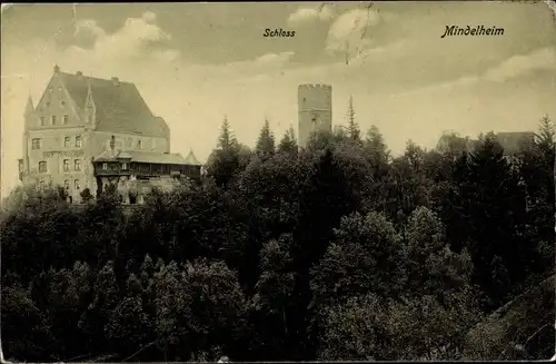 Ak Mindelheim im Unterallgäu, Schloss