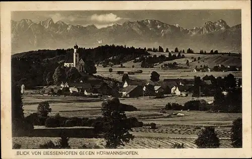 Ak Biessenhofen im Ostallgäu, Blick gegen Hörmannshofen