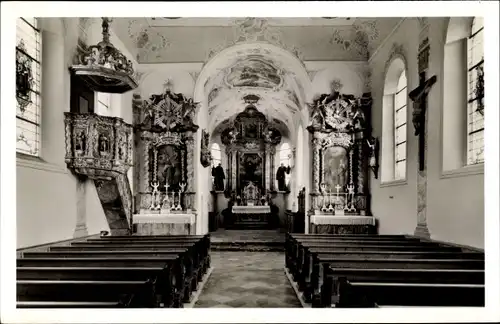 Ak Leuterschach Marktoberdorf im Ostallgäu, Wallfahrtskirche St. Magnus