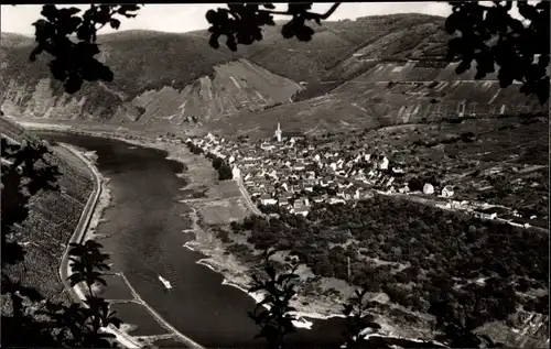 Ak Bruttig Fankel an der Mosel, Luftaufnahme