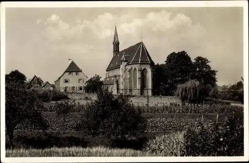 Ak Weingarten in Baden, Kirche, Wohnhaus