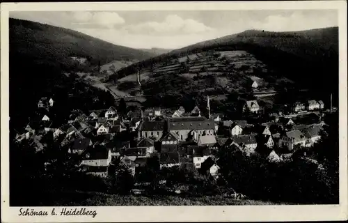 Ak Schönau im Odenwald, Totalansicht der Ortschaft