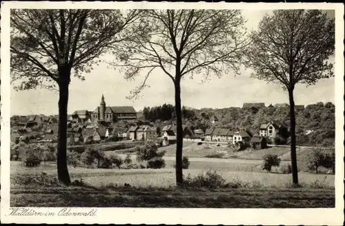 Ak Walldürn im Odenwald, Blick auf den Ort