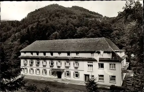 Ak Lierbach Oppenau im Schwarzwald, Erholungsheim der Deutschen Post Gewerkschaft, Haus Wasserfall