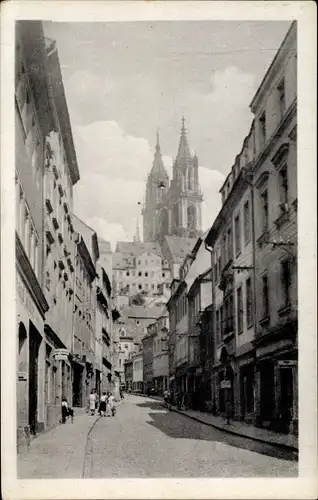 Ak Meißen an der Elbe, Burgstraße