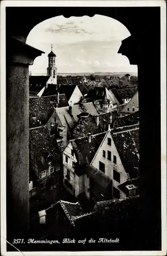 Ak Memmingen in Schwaben, Blick auf die Altstadt