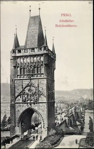 Ak Praha Prag, Altstädter Brückenturm